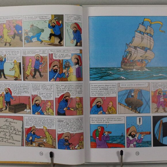 Les Aventures de Tintin: Le Secret de La Licorne (French Edition) Graphic Novel - Picture 4 of 6